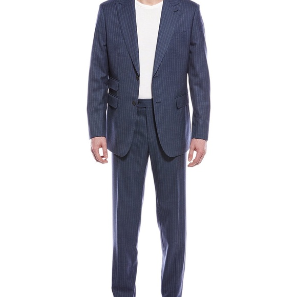 English Laundry Navy Pinstripe Suit